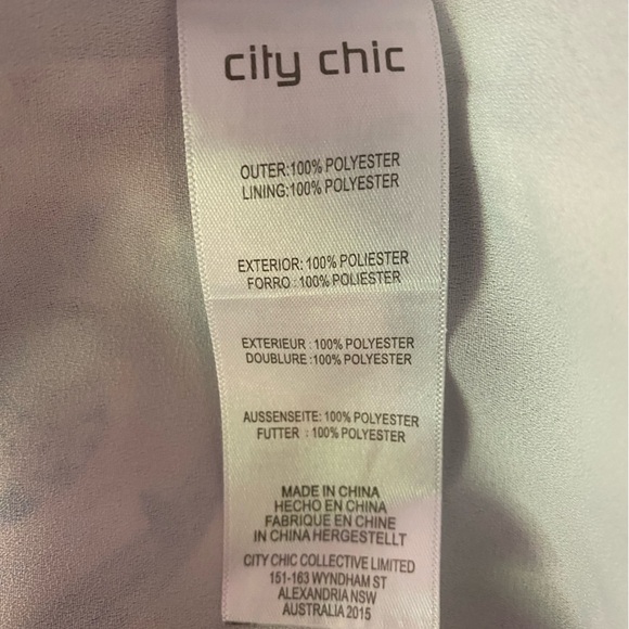 City Chic Blue Pink White Top Clove Diamante detailing Top Size 18 NWT SKU0411 - Picture 9 of 10